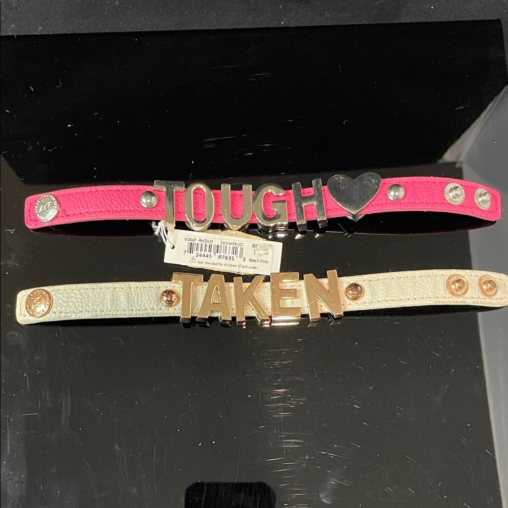 BCBGeneration Leather Affirmation 2 Snap Bracelets